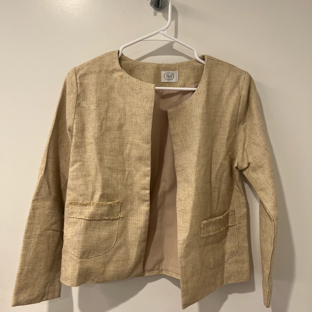 Yellow tailored Tweed Jacket